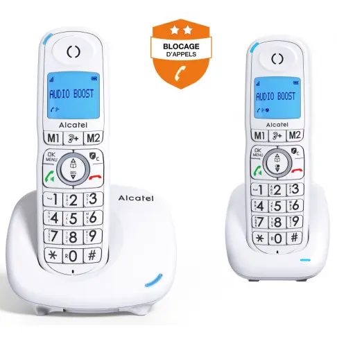Téléphone sans fil ALCATEL XL 585 DUO BLANC - 1