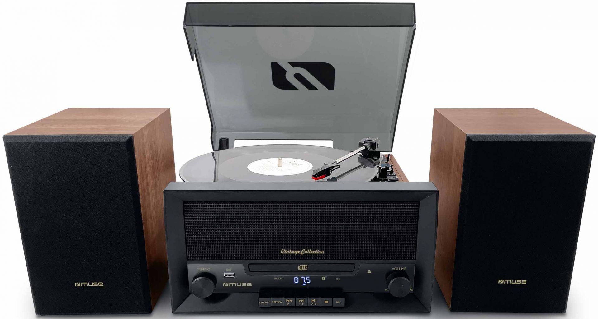 Chaine WALTHAM STM-50 – Platine Vinyle, Cassette, Radio – Vintage Années 80 – Occasion