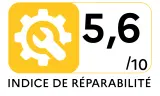 Ordinateur portable HP 15-FC0161NF - Indice de réparabilité