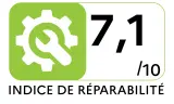 Lave-vaisselle tout intégré 60 cm ELECTROLUX E52LE120S - Indice de réparabilité