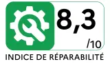 Lave linge hublot HISENSE WFQR1014EVAJMW - Indice de réparabilité