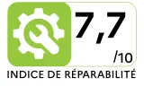Lave-vaisselle 45 cm BEKO DVS05030S - Indice de réparabilité