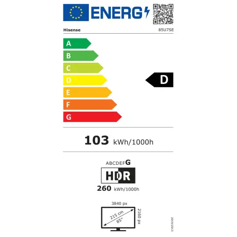 Tv led 85'' HISENSE 85U7SE - 3