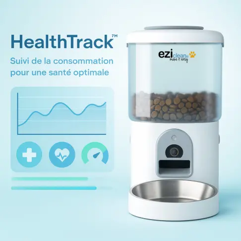 Distributeur de croquettes et fontaine EZICLEAN NUTRIBOTCAM+X - 4