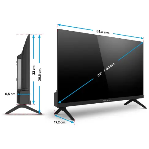 Tv led 24'' RADIOLA RA24A2 - 8