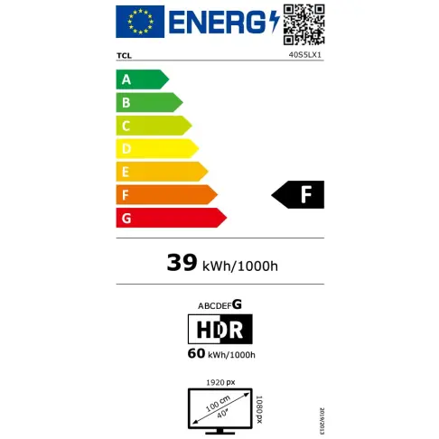 Tv led 40'' TCL 40S5L - 13