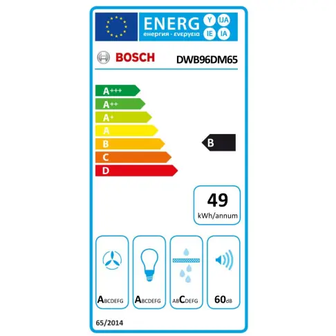 Hotte décorative murale BOSCH DWB96DM65 - 10