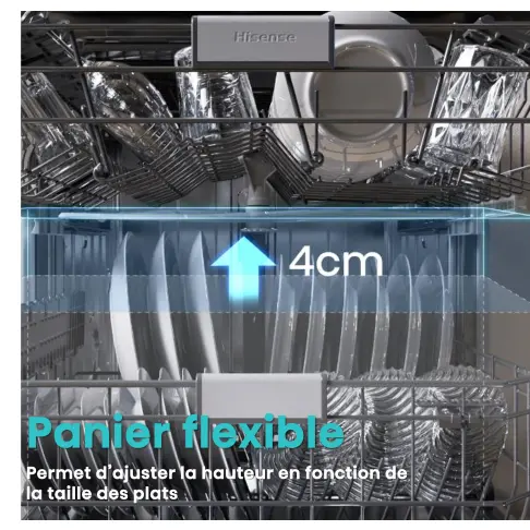 Lave-vaisselle tout intégré 60 cm HISENSE HV642C65 - 16