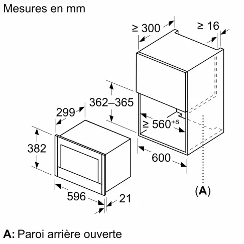 Micro-ondes encastrable monofonction NEFF NR4WR21N1 - 7
