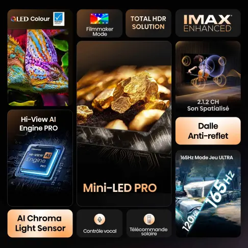 Tv led 100'' HISENSE 100U7QPRO - 3