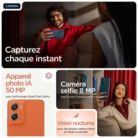 Smartphone MOTOROLA G06ORANGE - 4
