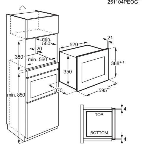 Micro-ondes encastrable gril ELECTROLUX LMS4253TBK - 6