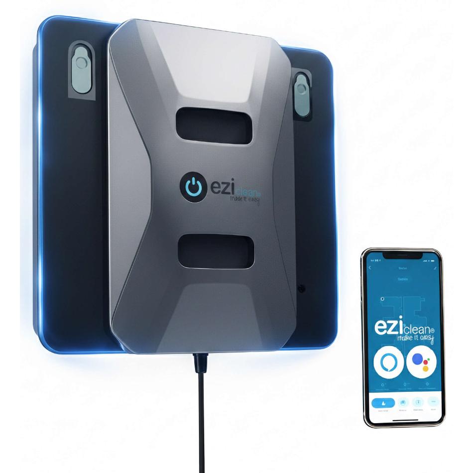 Robot Lave vitres EZICLEAN Windobot S6 ULTRA Rapide Puissant et Silencieux 2 diffuseurs automatiques pour un nettoyage efficace - vue 6