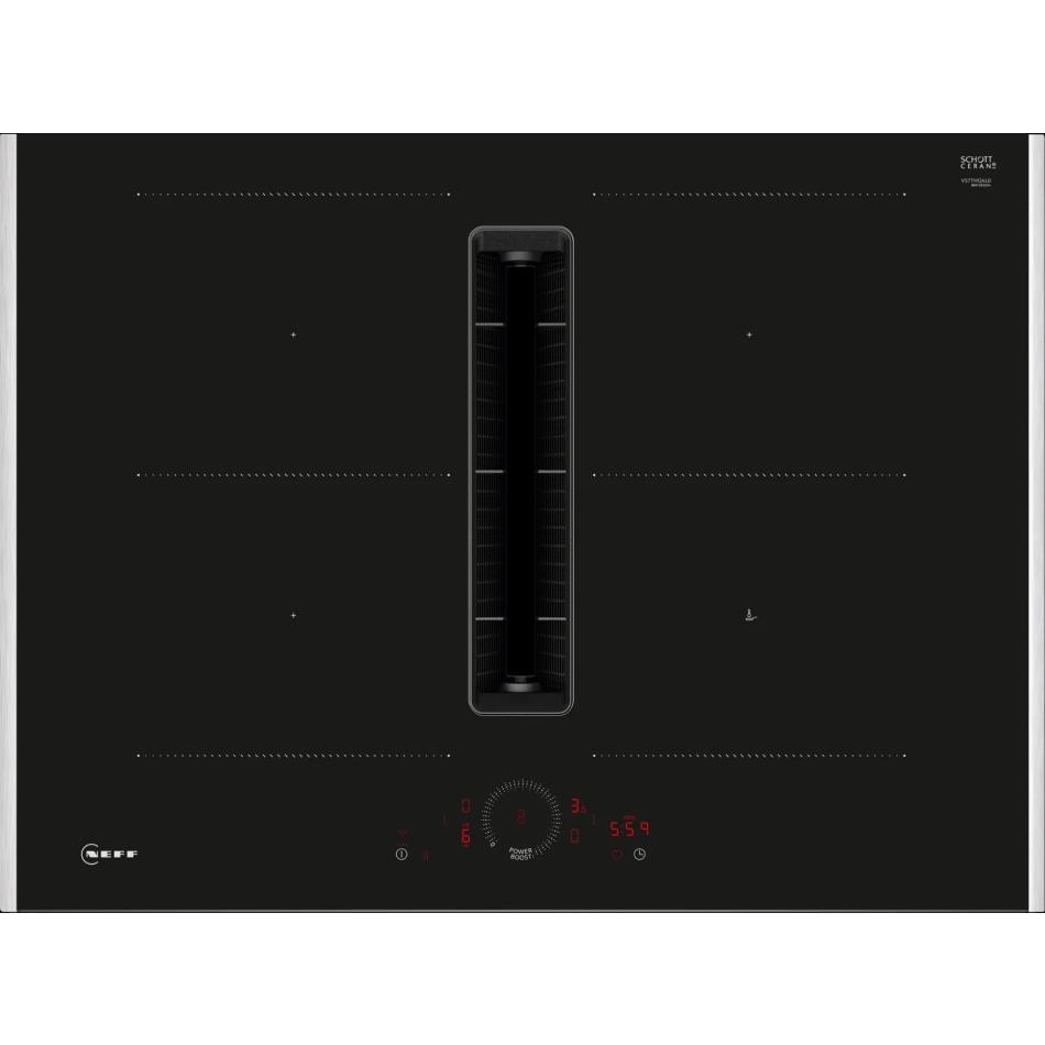 Neff V57THQ4L0 Table de cuisson induction avec aspiration intégrée 71cm 4 feux - vue 7