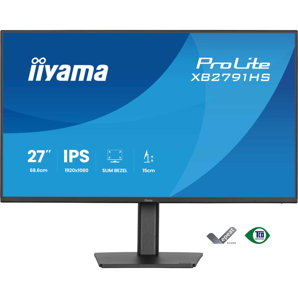 iiyama ProLite XB2791HS B1 Écran LED 27 1920 x 1080 Full HD @ 120 Hz IPS 350 cdm² 1500:1 1 ms HDMI DisplayPort haut parleurs - vue 2