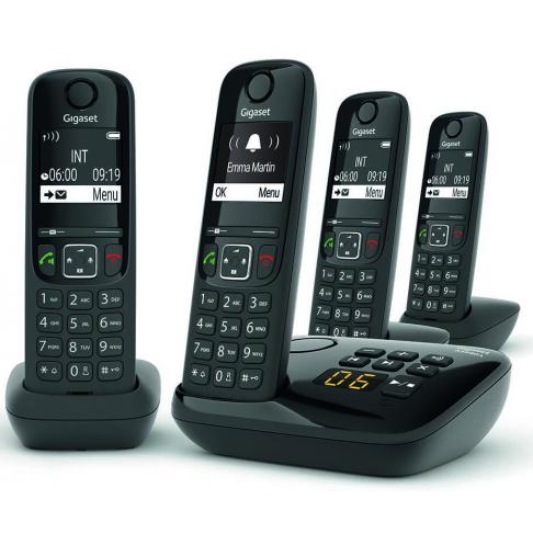 GIGASET Téléphone résidentiel avec répondeur AS690AQUATTRO