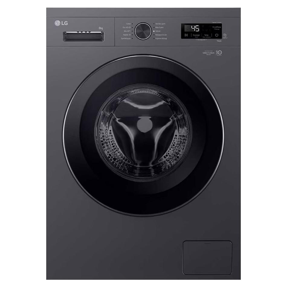 Lave-Linge LG F84B15MBS – 8 Kg, 1400 Tr/min, Moteur Inverter, Wi-Fi - vue 7