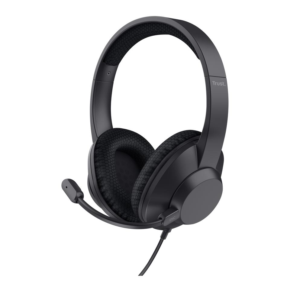 Casque Trust Ayda Max 25462 – Filaire, Appels/Musique, USB Type-C/Type-A - vue 5