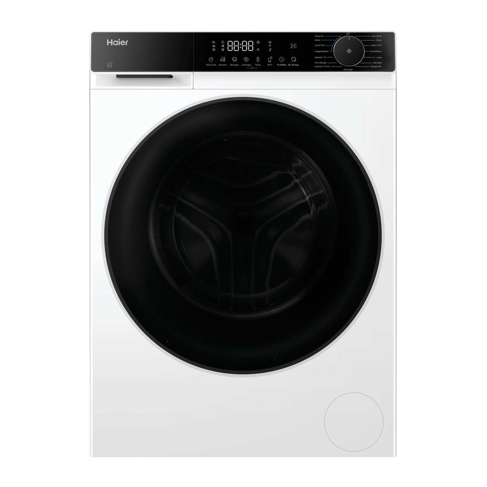 Haier Lave-linge séchant HWD120BP14357UFR 12kg/8kg 1400 tr/min Inverter Wi?Fi/Bluetooth Blanc porte