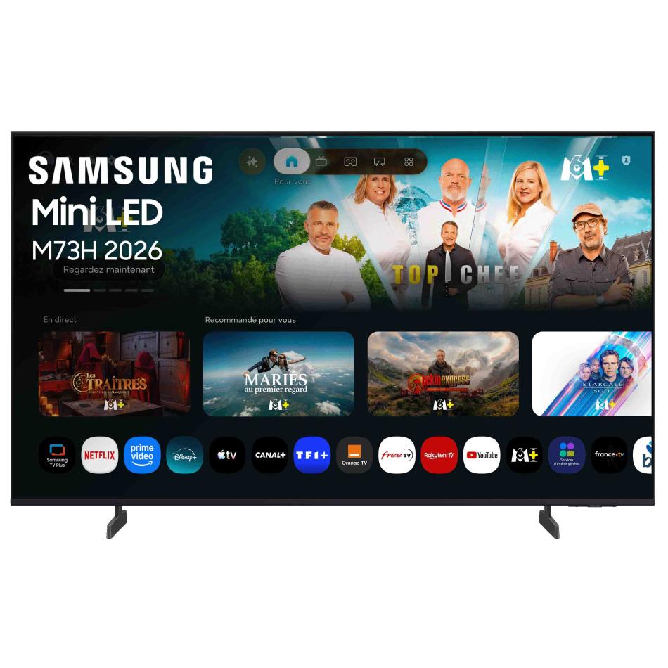 Samsung 50M73H TV MiniLED 50 127 cm 4K UHD 3840x2160 Gaming Hub Smart TV 3xHDMI WiFi - vue 2