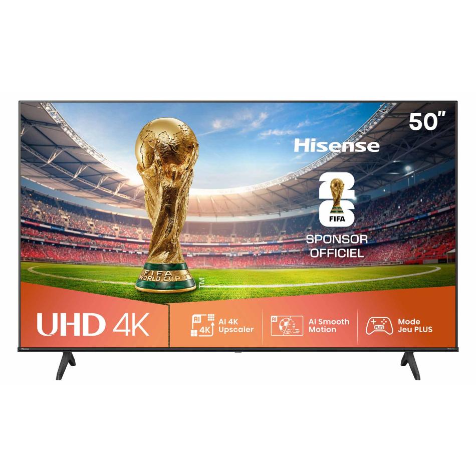 Hisense Smart TV 50" 4K Ultra HD 2025 50A6Q Smart TV VIDAA U8 Dolby Vision HDR 10 Game Mode Plus Alexa Built in VIDAA Voice Tuner DVB T2S2 HEVC 10 Lativu 4K 50'' 2025 LED - vue 7
