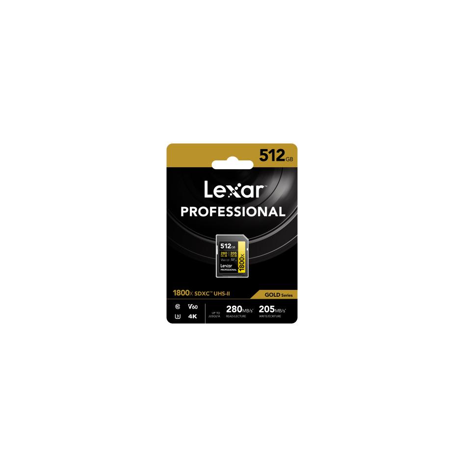 LEXAR SD PRO GOLD 128 G V 60 2 PACK - vue 2