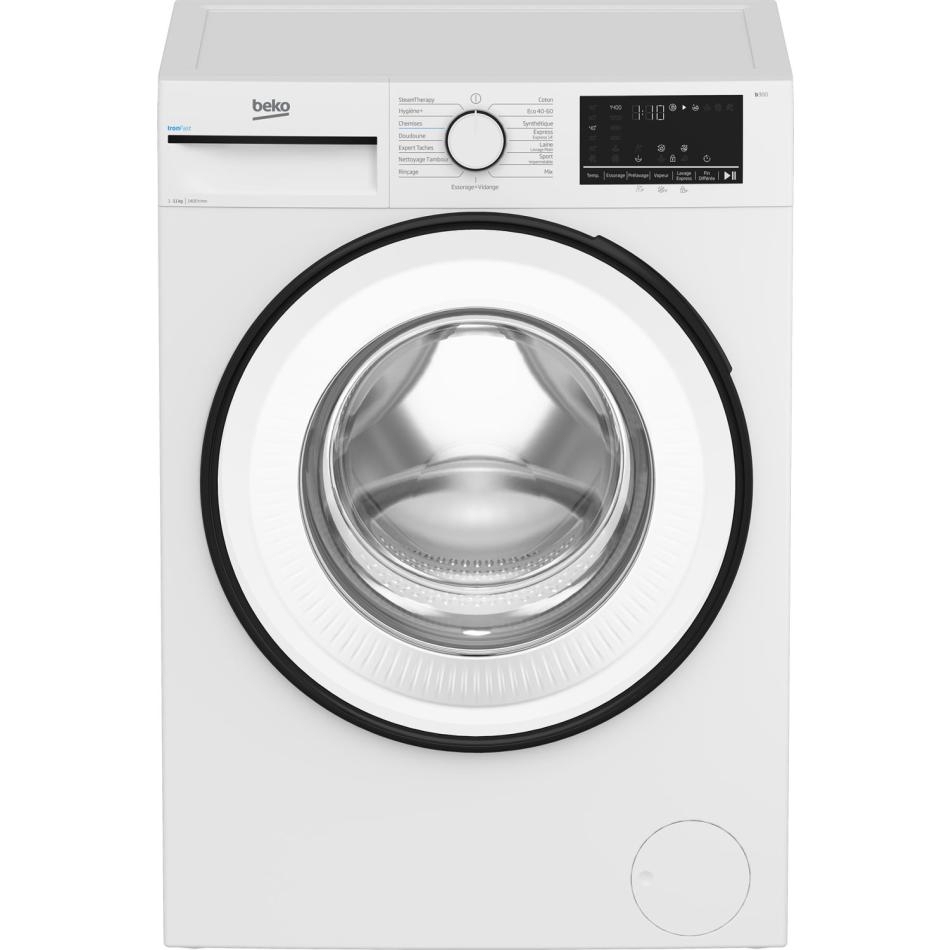 Lave-Linge Beko B3WFT51140W – 11 Kg, 1400 Tr/min, Moteur Induction - vue 4