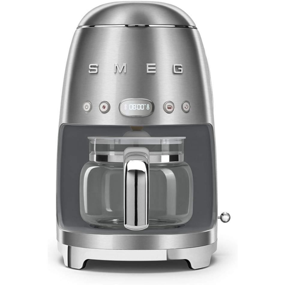 Smeg Cafetière filtre 10 tasses programmable Acier Brossé Années 50 -DCF02SSEU
