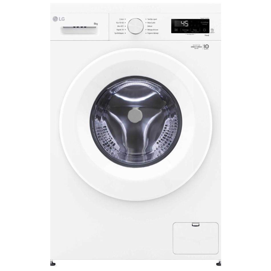 LG Lave linge frontal 8 kg 1400 trmn F84B13WHS - vue 2
