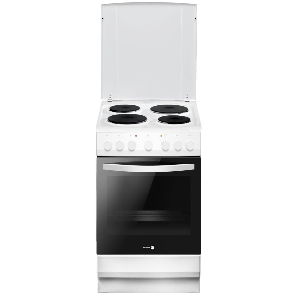 Fagor Cuisinière 50x60, 4 Foyers Fonte, Four Electrique, Volume: 65l, Multi - Face103b