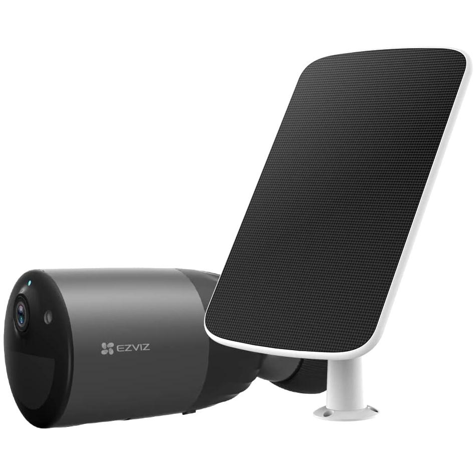 EZVIZ Camera Wifi Extérieure BC1C 2K PLUS sur Batterie 10 400mAH IP66 4MP Vision nocture couleur protection sirene et flash eMMC + Panneau solaire Neuf - vue 5