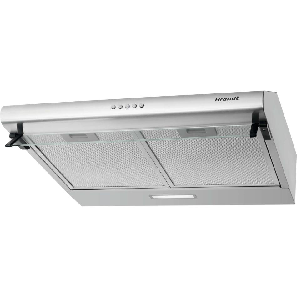 BRANDT Hotte visière 60 cm inox 321m3h BHC9602X - vue 7