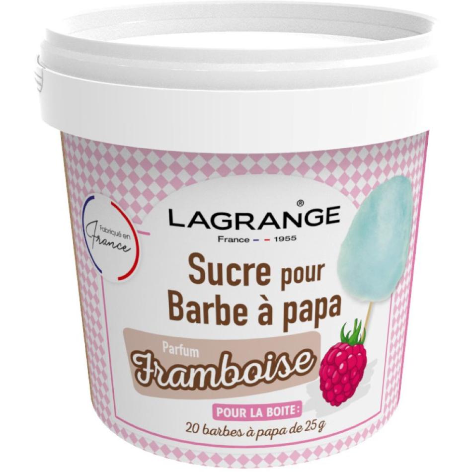380008 Boite de sucre a barbe a papa 500 g - Framboise