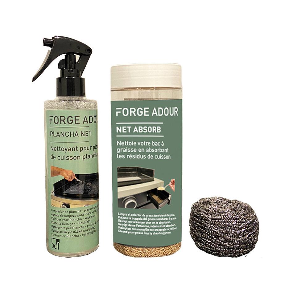 Forge Adour Kit de nettoyage pour plaque de cuisson plancha