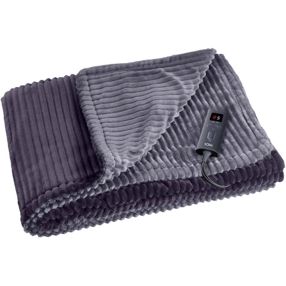 Couverture Chauffante SOLAC Kaunas+ 140x180 cm Ultra Douce 9 Niveaux de Température - vue 2