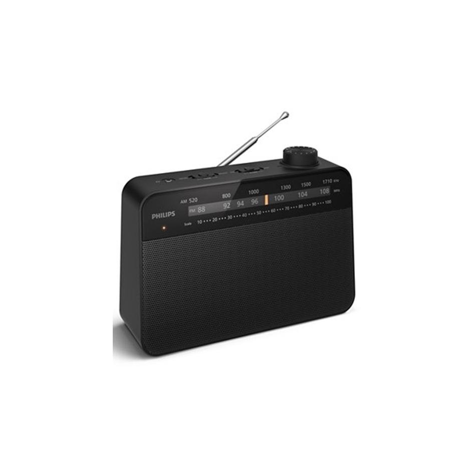 Philips FM/AM portable TAR2509/10 avec haut-parleur 3,5 pouces, alimentée par batterie ou par câble d'alimentation
