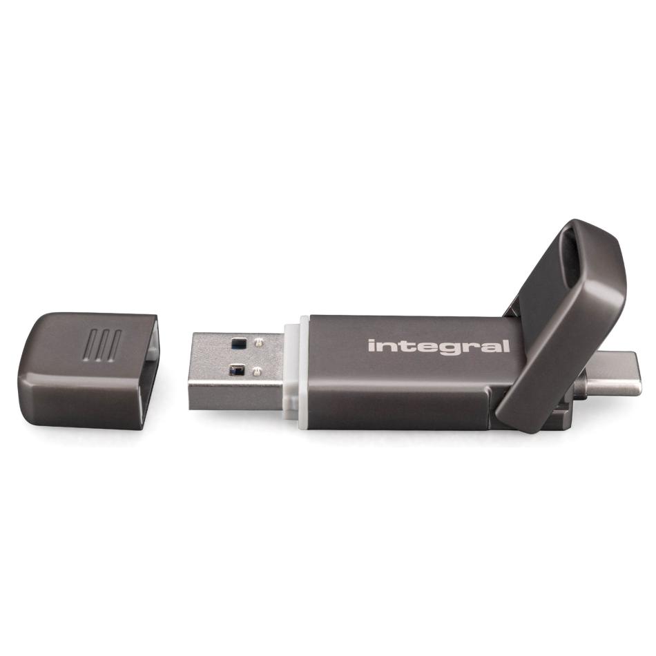 Integral INUSSD512GBSLIMXDL3.2 lecteur à circuits intégrés externe USB Type A / USB Type C USB 3.2 Gen 2x2 - vue 6