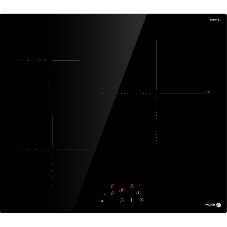 Fagor Table de cuisson 3 foyers induction puissance : 6 1 booster fai3531 - vue 4