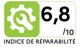 Lave-vaisselle 60 cm CURTISS GLV13C47S - Indice de réparabilité