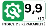 Lave-vaisselle 60 cm SHARP QWNA1FF47D3I - Indice de réparabilité