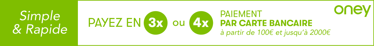 Oney - Payez en 3x ou 4x par carte bancaire
